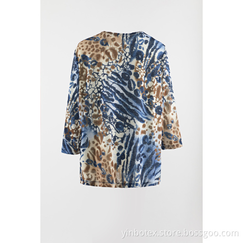 Printed textured 2 fer 1 outwear